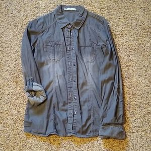 Grey button shirt
